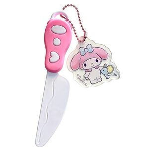 Sanrio My Melody Pink and White Keychain Knife Womens Cute Bag Dangler